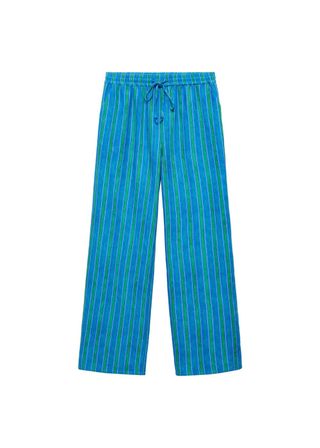 Stripe-Print Straight Pants - Women