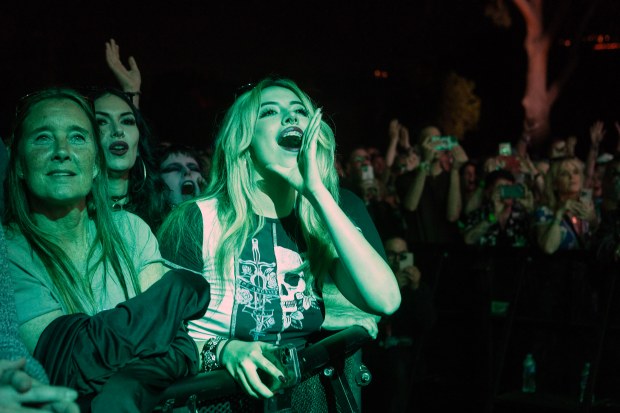 Fans of Duran Duran cheer as they headline the Cruel...