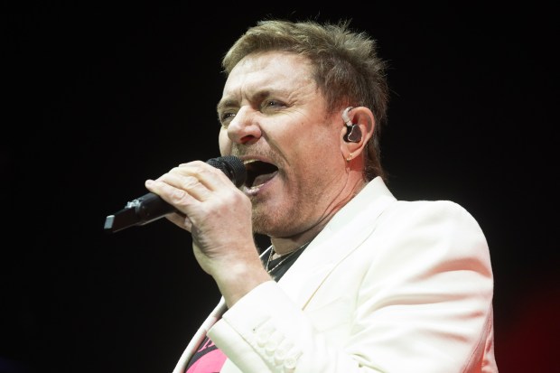 Simon Le Bon of Duran Duran performs during the Cruel...