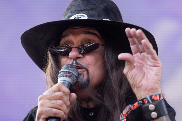 Ministry performs on the Outsiders stage during the Cruel World...