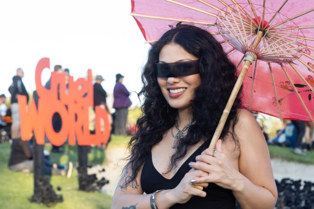 Monica Rodriguez of Corona poses for a photograph during the...