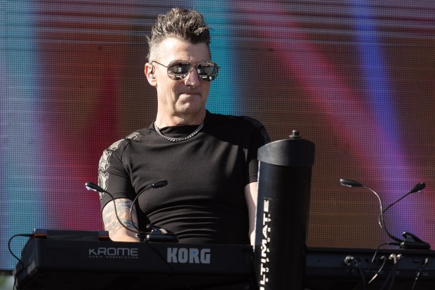 Ministry performs on the Outsiders stage during the Cruel World...