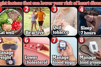 Eight factors that can lower your risk of all disease by nearly 80% 