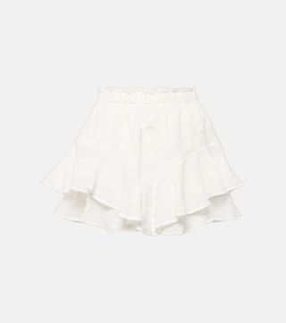 Elsa Embroidered Ramie Shorts