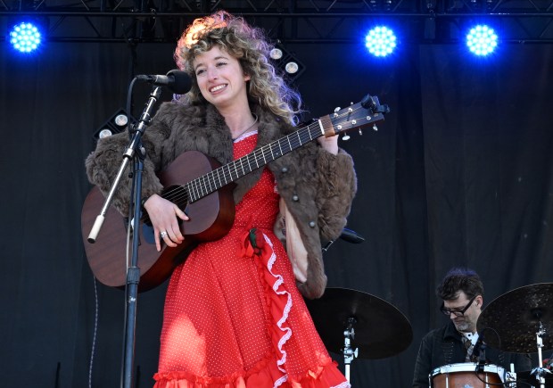 Meels singer Amelia Einhorn performs with her band on the...