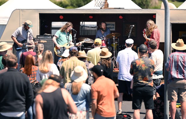 David Nance and Mowed Sound perform on the Sweetwater stage...