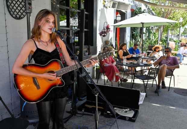 Ren performs at Les Amis during Day of Music in...