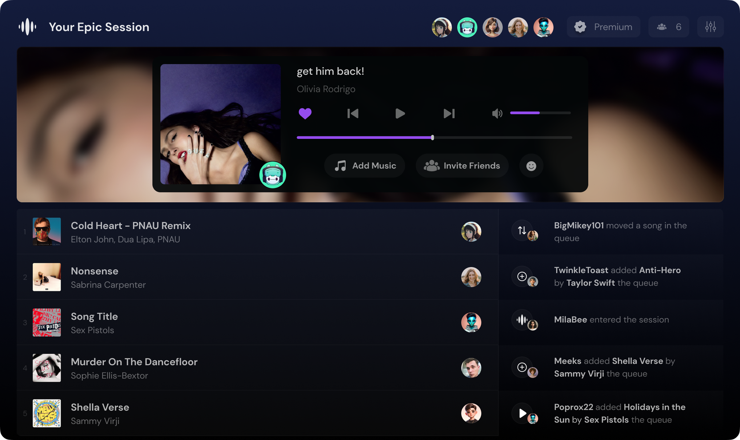 The Rythm sessions let users add songs that everyone can hear in a Discord call.