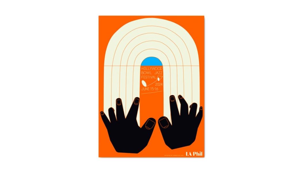 Sebastian Curi Unveils New Print for the 2024 Hollywood Bowl Jazz Festival