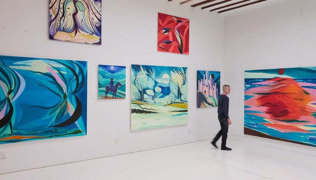 Jules de Balincourt Paints Mysterious Worlds for Victoria Miro