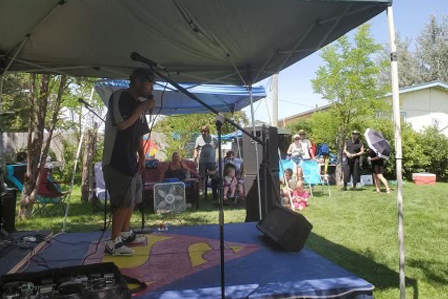 Split Shiner performs at Superfriends 12. The annual music festival happens July 19-21 in Pingree. | Courtesy Superfriends