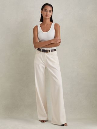 Colorado Garment Dyed Wide Leg Trousers