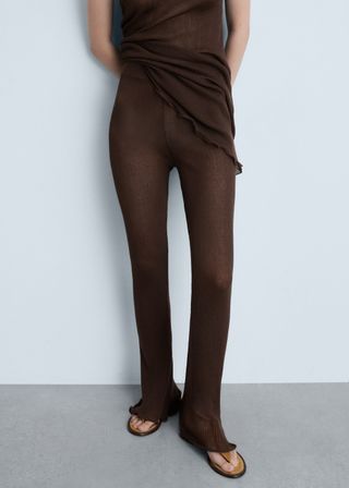 Flared Knitted Pants