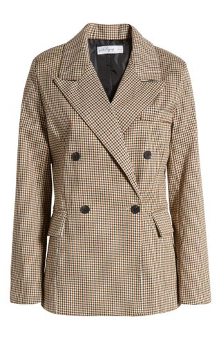 Petal & Pup, Juliette Check Double Breasted Blazer