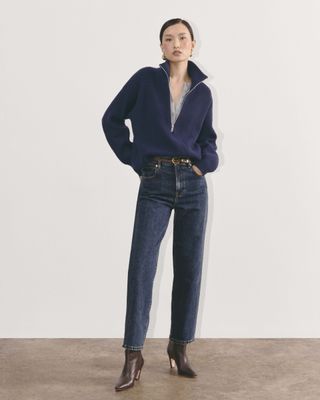 The Way-High Jeans in dark blue
