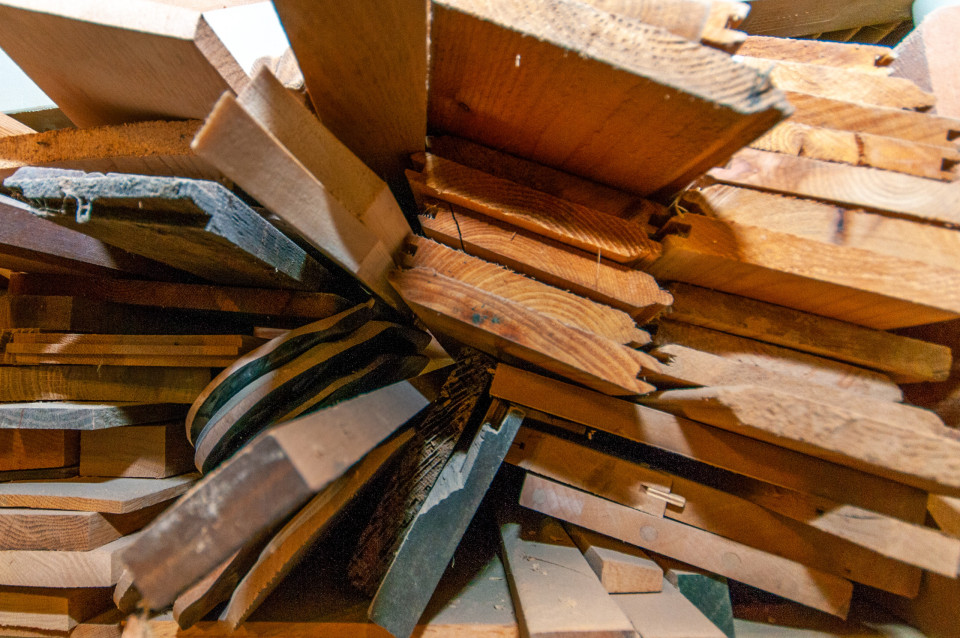 Wiederverwendetes Holz