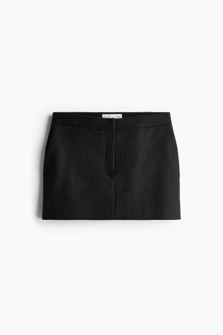 H&M, Wool-Blend Tailored Mini Skirt