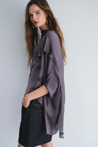 Zw Collection Flowing Asymmetric Cape