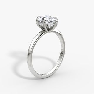 The Knife-Edge Oval Engagement Ring