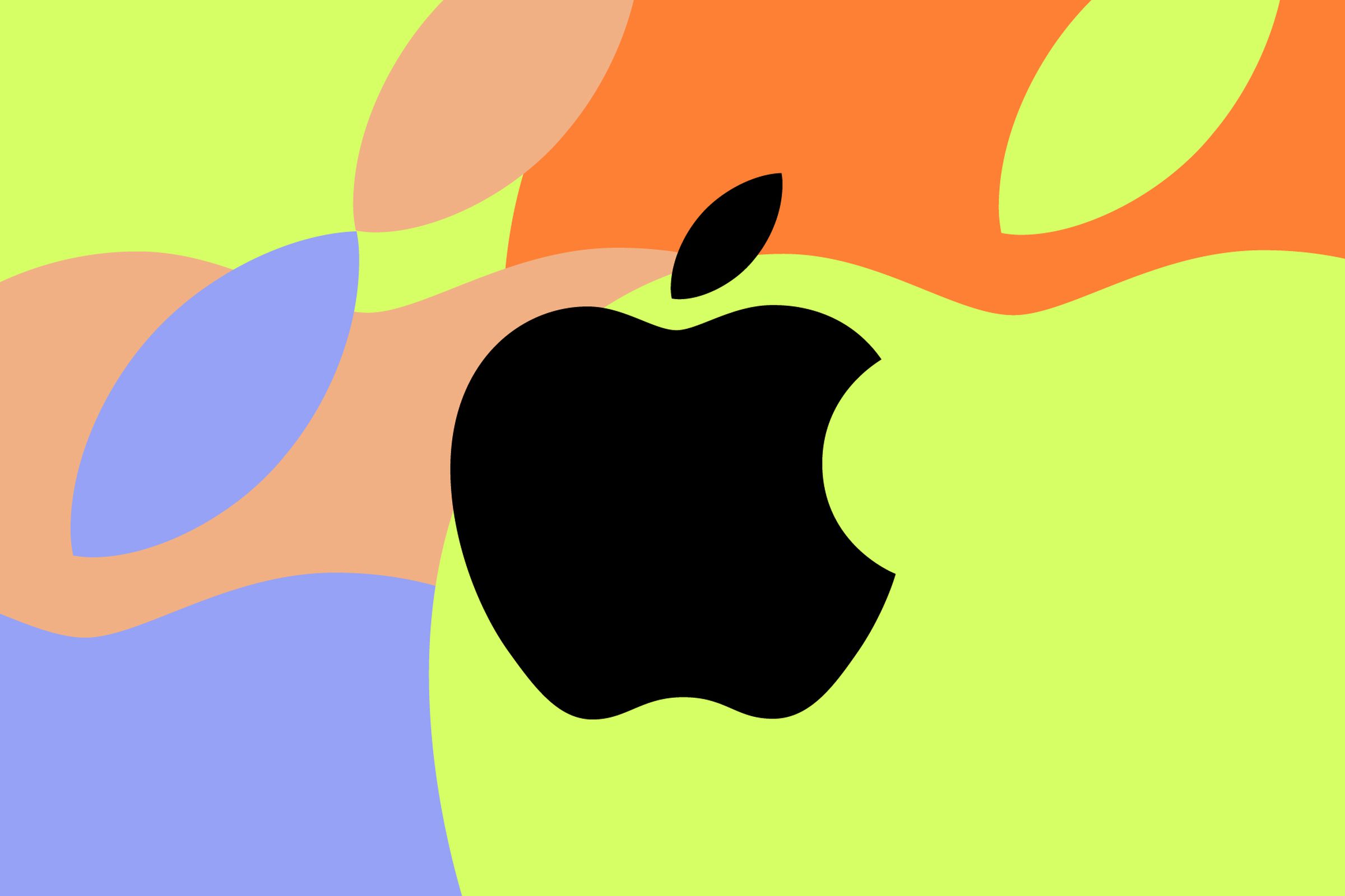 Vector illustration of the Apple logo.