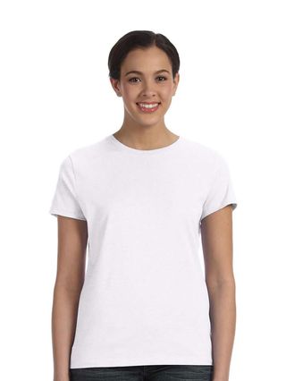 Hanes Ladies' Nano-T T-Shirt (white) (large)