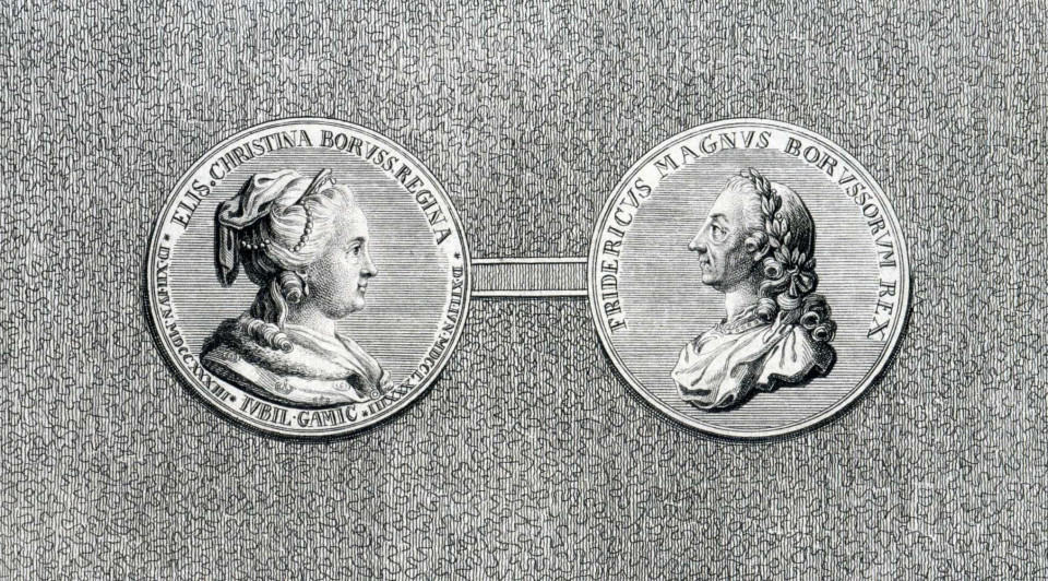 Friedrich II. von Preußen und Elisabeth Christine von Braunschweig-Wolfenbüttel-Bevern