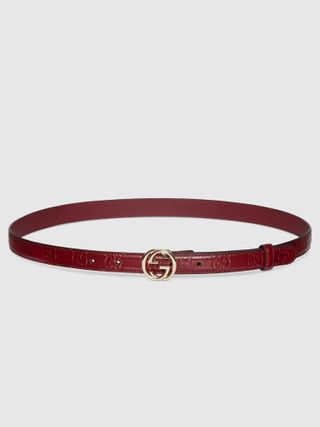 Gucci, Belt with Interlocking G buckle