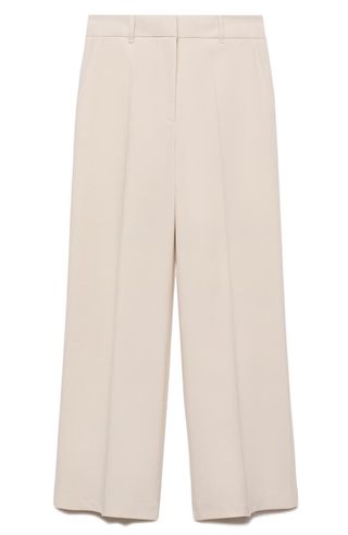 Creased Wide Leg Pants