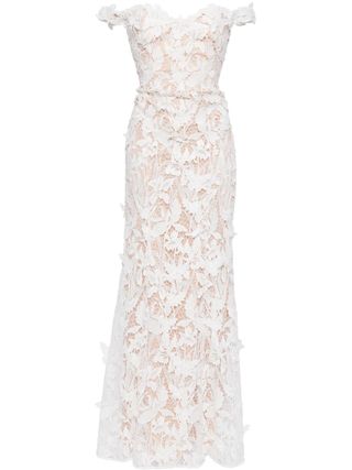 Lace-Detailing Gown