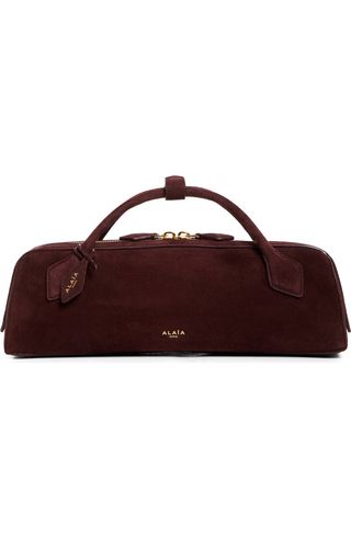 Le Teckel Suede East/west Clutch