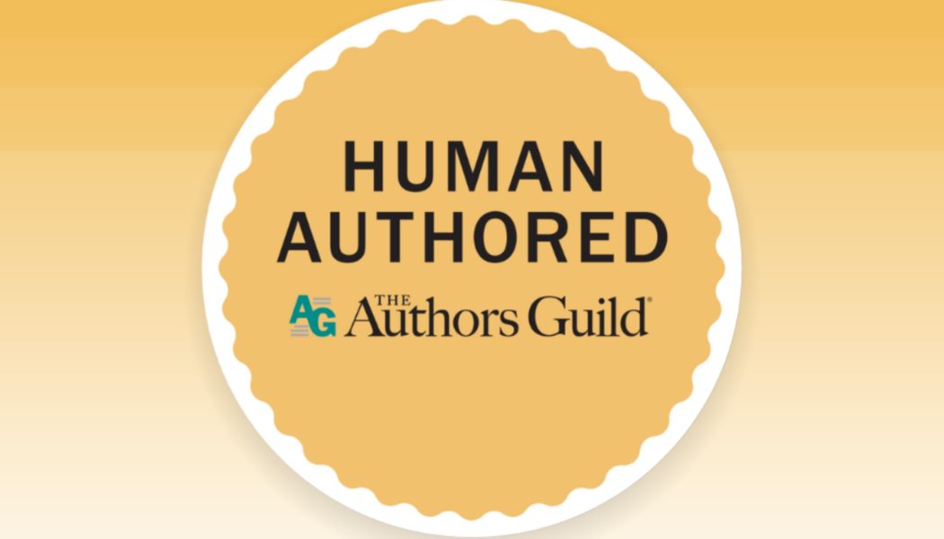 Books written by humans are getting their own certification