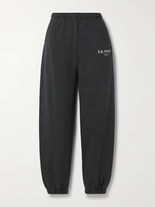 Printed Cotton-Jersey Track Pants