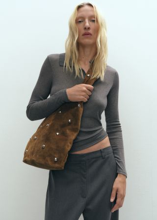 Stud Leather Bag