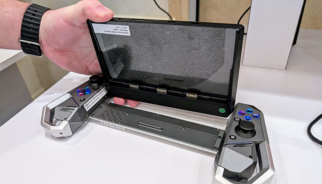 Intel still dreams of modular PCs — it brought a tablet laptop gaming handheld to CES