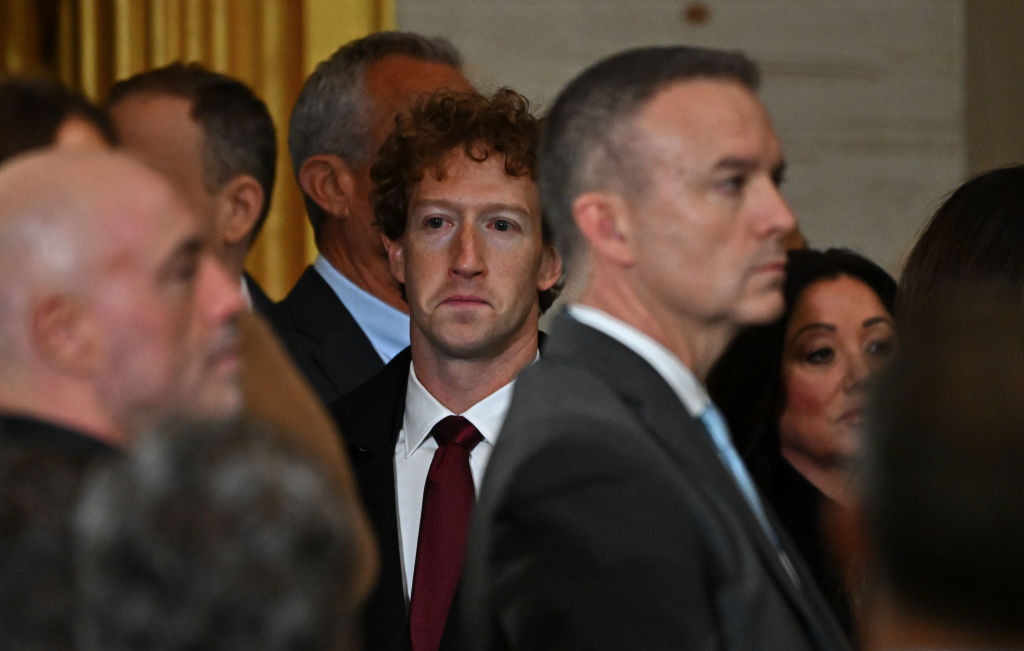 WASHINGTON, DC - JANUARY 20: Meta CEO Mark Zuckerberg attends t