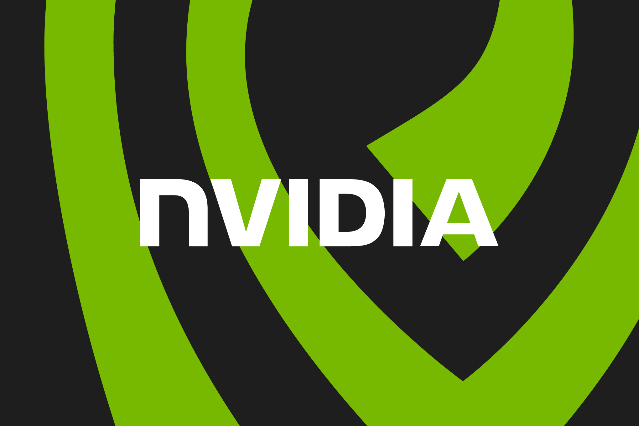 Vector illustration of the Nvidia logo.