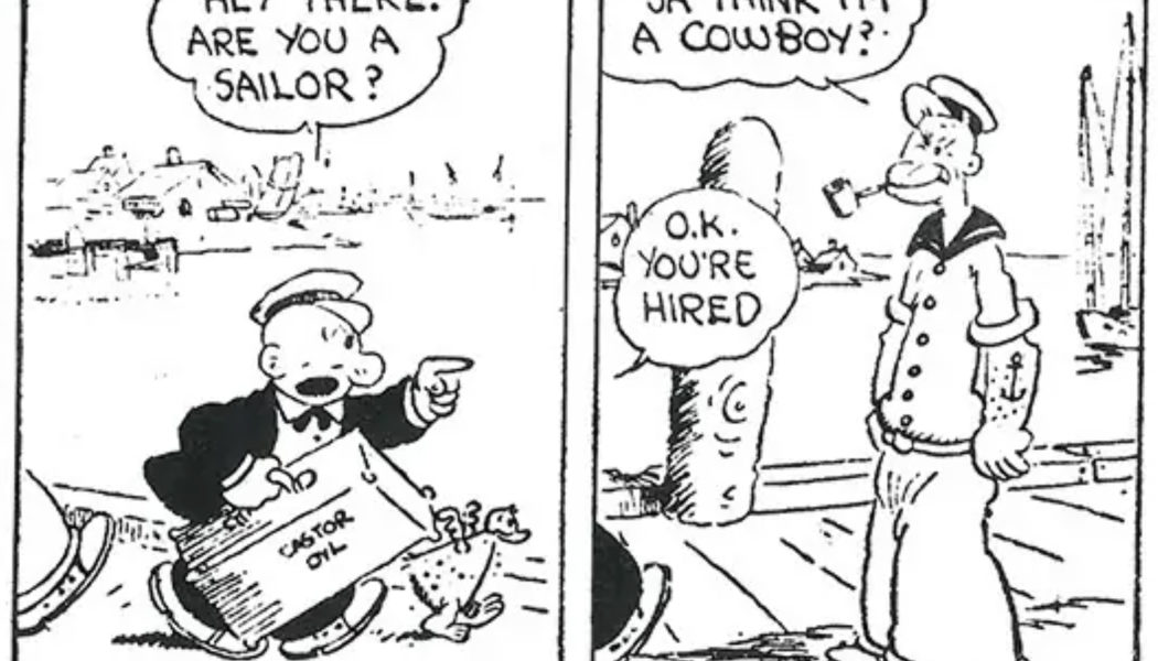 Popeye and Tintin are now in the public domain