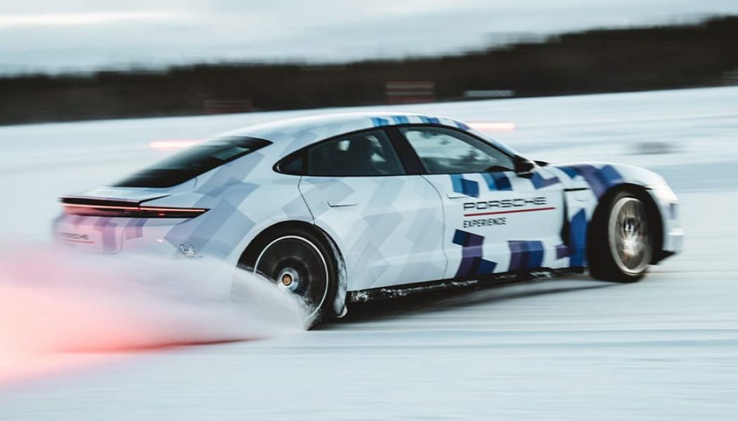 Porsche Taycan GTS Sets Guinness World Record for Longest Ice Drift
