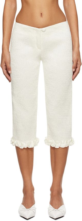 Ssense Exclusive White Rita Trousers