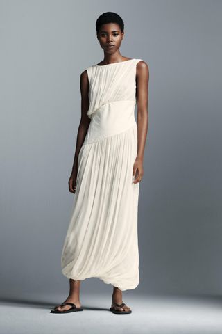 Contrast Midi Dress Zw Collection