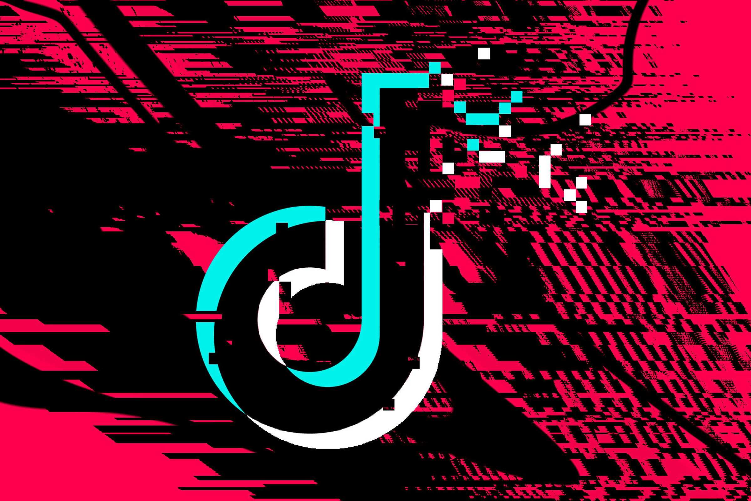 Photo illustration of Tik Tok logo disappearing.