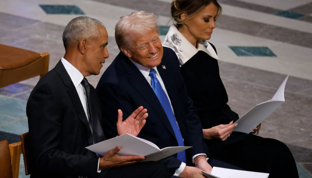 Trump and Obama's Conversation At Jimmy Carter's Funeral Sparks Online Talk