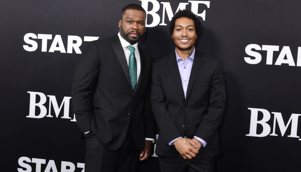 50 Cent Shares Lil Meech Text Messages, Threatens To Boot Him Off 'BMF,' X Reacts