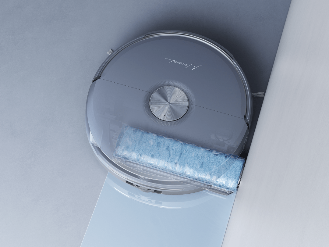 An image showing the Narwal Flow mopping close to a wall