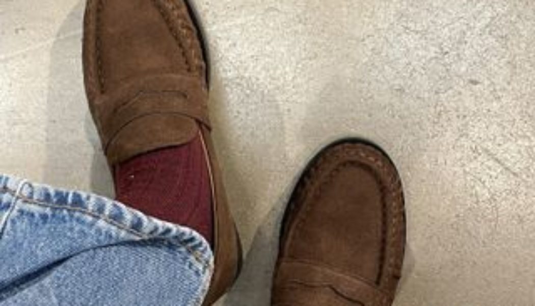 I Just Tried On the High Street Brown Suede Loafers That Will Sell Out Next