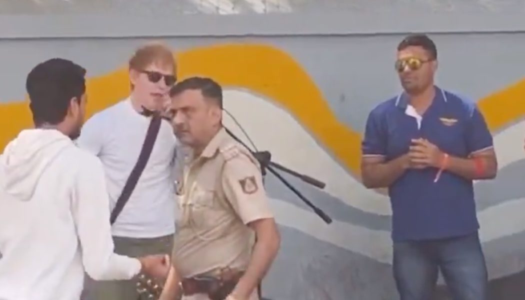 Police pull the plug on Ed Sheeran's street performance in India