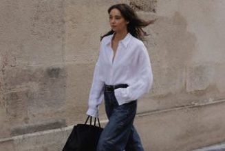The Only Tops Stylish People Wear With This Viral Denim Trend