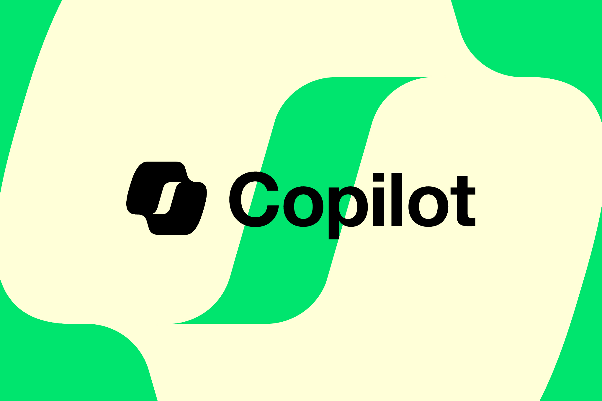 Vector collage of the Microsoft Copilot logo.