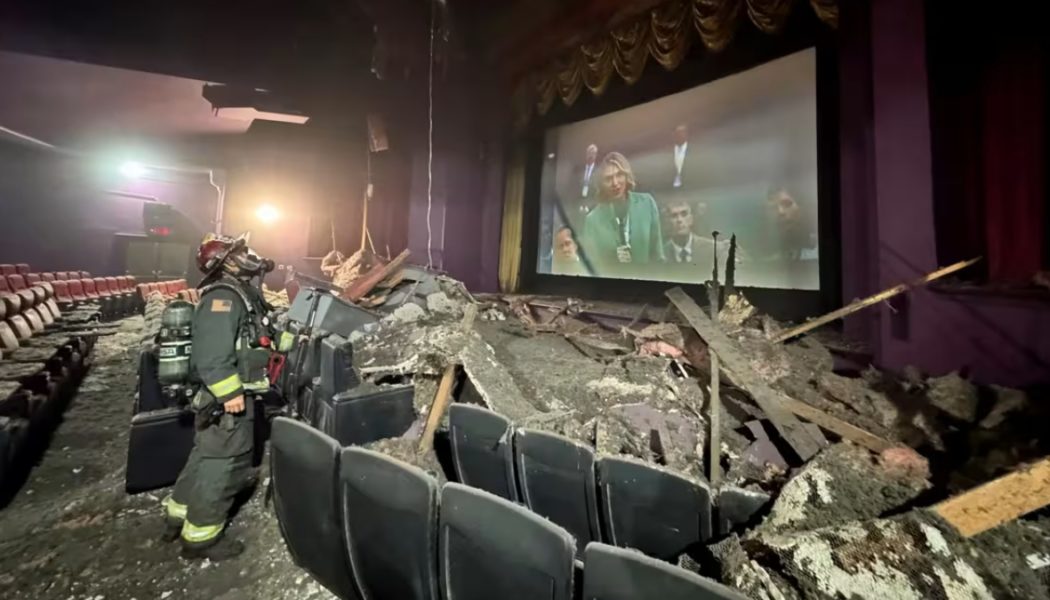 Ceiling collapses at movie theater during Captain America screening