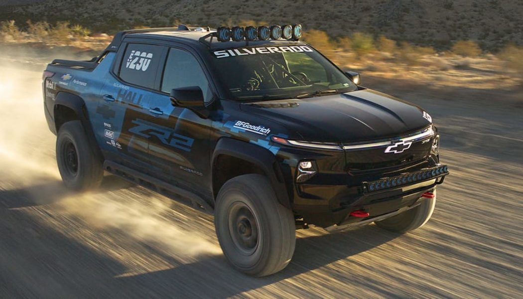 Chevrolet Unleashes 1,100 HP Silverado EV ZR2 Race Truck Concept